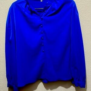 Long Sleeve Royal Blouse‎